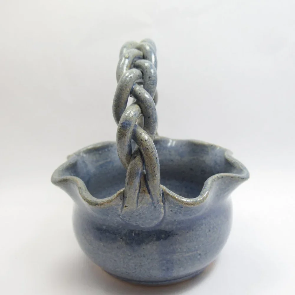 Braided Handle Ragsdale Pottery Basket
